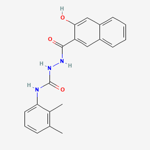 molecular formula C20H19N3O3 B4125928 N-(2,3-dimethylphenyl)-2-(3-hydroxy-2-naphthoyl)hydrazinecarboxamide 