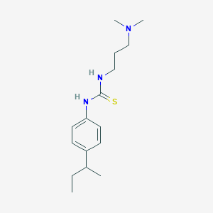 molecular formula C16H27N3S B4125958 N-(4-sec-butylphenyl)-N'-[3-(dimethylamino)propyl]thiourea 