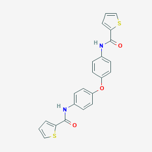 molecular formula C22H16N2O3S2 B412616 N,N'-(oxybis(4,1-phenylene))bis(thiophene-2-carboxamide) CAS No. 305858-58-6