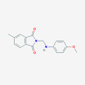 molecular formula C17H16N2O3 B412628 N-(p-Anisidinomethyl)-4-methylphthalimide 