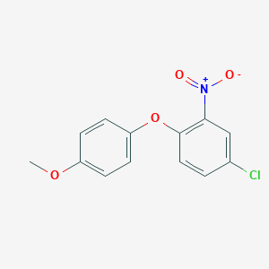 molecular formula C13H10ClNO4 B041263 4-氯-1-(4-甲氧基苯氧基)-2-硝基苯 CAS No. 62966-77-2
