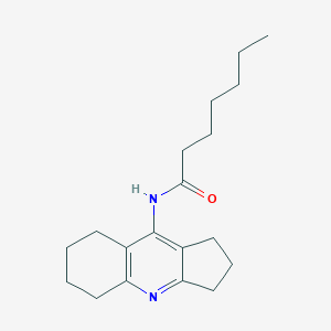 molecular formula C19H28N2O B412699 N-(2,3,5,6,7,8-Hexahydro-1H-cyclopenta[b]quinolin-9-yl)heptanamide 