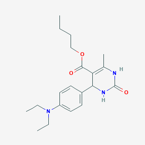 molecular formula C20H29N3O3 B412705 Butyl 4-[4-(diethylamino)phenyl]-6-methyl-2-oxo-1,2,3,4-tetrahydropyrimidine-5-carboxylate 