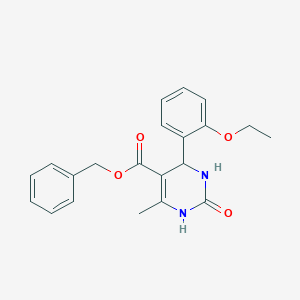 molecular formula C21H22N2O4 B412749 Benzyl 4-(2-ethoxyphenyl)-6-methyl-2-oxo-1,2,3,4-tetrahydropyrimidine-5-carboxylate 