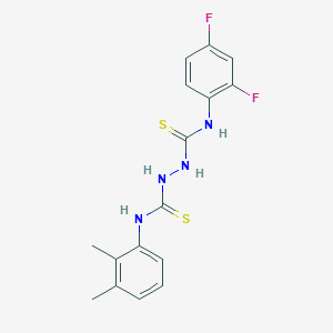 molecular formula C16H16F2N4S2 B4127563 N-(2,4-difluorophenyl)-N'-(2,3-dimethylphenyl)-1,2-hydrazinedicarbothioamide 