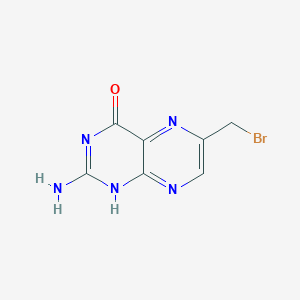 molecular formula C7H6BrN5O B041276 2-amino-6-(bromomethyl)-4(3H)-pteridinone CAS No. 89794-15-0