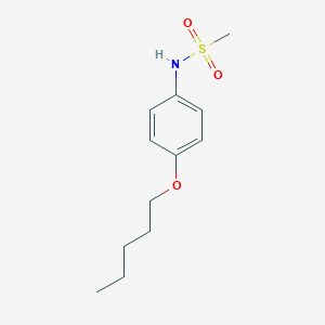 molecular formula C12H19NO3S B412760 N-[4-(pentyloxy)phenyl]methanesulfonamide 