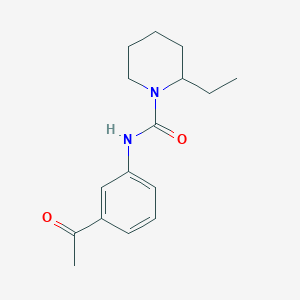 molecular formula C16H22N2O2 B4128327 N-(3-acetylphenyl)-2-ethylpiperidine-1-carboxamide 