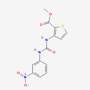 molecular formula C13H11N3O5S B4129047 METHYL 3-{[(3-NITROANILINO)CARBONYL]AMINO}-2-THIOPHENECARBOXYLATE 