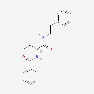 molecular formula C20H24N2O2 B4129392 N-{3-methyl-1-oxo-1-[(2-phenylethyl)amino]butan-2-yl}benzamide 