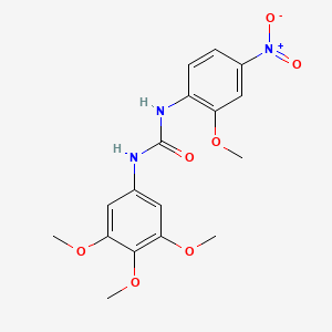 molecular formula C17H19N3O7 B4129462 1-(2-Methoxy-4-nitrophenyl)-3-(3,4,5-trimethoxyphenyl)urea 