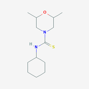 molecular formula C13H24N2OS B4129557 N-cyclohexyl-2,6-dimethylmorpholine-4-carbothioamide 