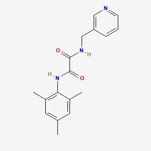 molecular formula C17H19N3O2 B4129820 N-(pyridin-3-ylmethyl)-N'-(2,4,6-trimethylphenyl)oxamide 