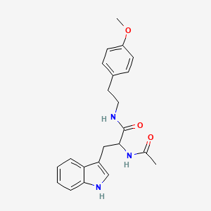 molecular formula C22H25N3O3 B4129876 Nalpha-acetyl-N-[2-(4-methoxyphenyl)ethyl]tryptophanamide 
