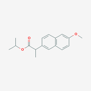 molecular formula C17H20O3 B041300 Isopropyl 2-(6-methoxynaphthalen-2-yl)propanoate CAS No. 68641-85-0