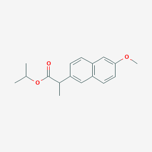 molecular formula C17H20O3 B041300 Isopropyl 2-(2-methoxynaphthalen-6-yl)propanoate CAS No. 68641-85-0