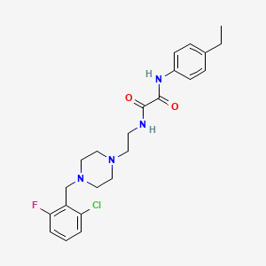 molecular formula C23H28ClFN4O2 B4130108 N-(2-{4-[(2-CHLORO-6-FLUOROPHENYL)METHYL]PIPERAZIN-1-YL}ETHYL)-N'-(4-ETHYLPHENYL)ETHANEDIAMIDE 