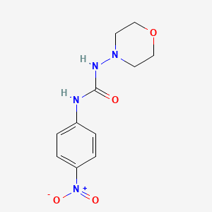 molecular formula C11H14N4O4 B4130214 1-Morpholin-4-yl-3-(4-nitrophenyl)urea 