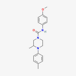 molecular formula C20H25N3O2 B4130219 N-(4-methoxyphenyl)-3-methyl-4-(4-methylphenyl)piperazine-1-carboxamide 