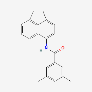molecular formula C21H19NO B4130421 N-(1,2-dihydroacenaphthylen-5-yl)-3,5-dimethylbenzamide 