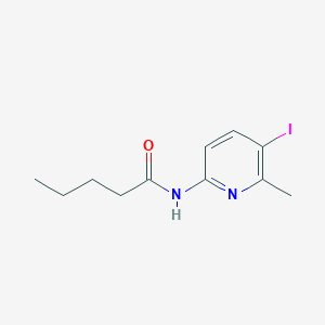 molecular formula C11H15IN2O B4130456 N-(5-iodo-6-methylpyridin-2-yl)pentanamide 
