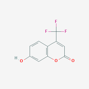 molecular formula C10H5F3O3 B041306 7-羟基-4-(三氟甲基)香豆素 CAS No. 575-03-1