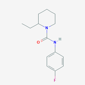 molecular formula C14H19FN2O B4130892 2-ethyl-N-(4-fluorophenyl)piperidine-1-carboxamide 