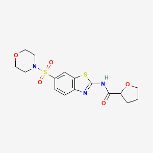 molecular formula C16H19N3O5S2 B4131000 N-[(2E)-6-(morpholin-4-ylsulfonyl)-1,3-benzothiazol-2(3H)-ylidene]tetrahydrofuran-2-carboxamide 