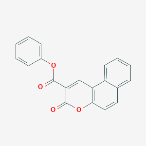 molecular formula C20H12O4 B413109 Phenyl 3-oxo-3H-benzo[f]chromene-2-carboxylate 