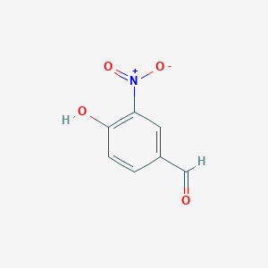 molecular formula C7H5NO4 B041313 4-羟基-3-硝基苯甲醛 CAS No. 3011-34-5