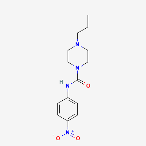 molecular formula C14H20N4O3 B4131421 N-(4-nitrophenyl)-4-propylpiperazine-1-carboxamide 