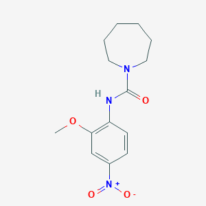 molecular formula C14H19N3O4 B4131557 N-(2-methoxy-4-nitrophenyl)azepane-1-carboxamide 