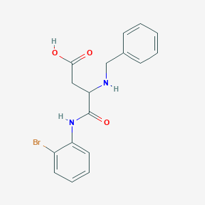 molecular formula C17H17BrN2O3 B4131632 N~2~-benzyl-N-(2-bromophenyl)-alpha-asparagine 