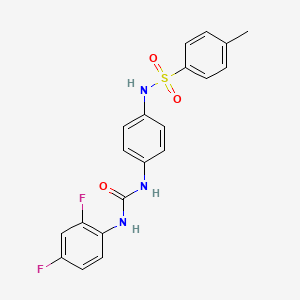 molecular formula C20H17F2N3O3S B4131715 N-(4-{[(2,4-difluorophenyl)carbamoyl]amino}phenyl)-4-methylbenzenesulfonamide 