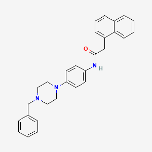 molecular formula C29H29N3O B4131766 N-[4-(4-benzylpiperazin-1-yl)phenyl]-2-naphthalen-1-ylacetamide 