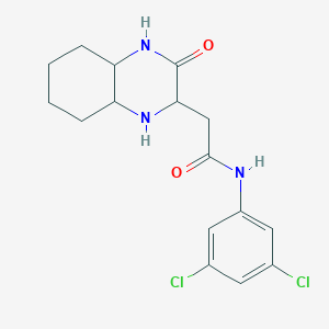 molecular formula C16H19Cl2N3O2 B4131903 N-(3,5-dichlorophenyl)-2-(3-oxodecahydroquinoxalin-2-yl)acetamide 