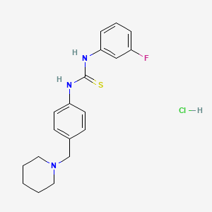 molecular formula C19H23ClFN3S B4132087 1-(3-Fluorophenyl)-3-[4-(piperidin-1-ylmethyl)phenyl]thiourea;hydrochloride 