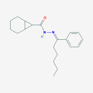 N'-(1-phenylhexylidene)bicyclo[4.1.0]heptane-7-carbohydrazide