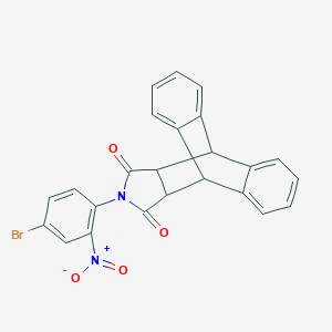 17-(4-Bromo-2-nitrophenyl)-17-azapentacyclo[6.6.5.0~2,7~.0~9,14~.0~15,19~]nonadeca-2,4,6,9,11,13-hexaene-16,18-dione (non-preferred name)