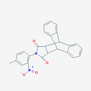 17-(4-Methyl-2-nitrophenyl)-17-azapentacyclo[6.6.5.0~2,7~.0~9,14~.0~15,19~]nonadeca-2,4,6,9,11,13-hexaene-16,18-dione (non-preferred name)