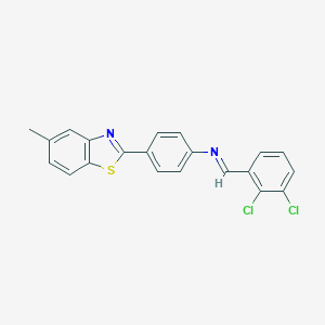 N-(2,3-dichlorobenzylidene)-N-[4-(5-methyl-1,3-benzothiazol-2-yl)phenyl]amine
