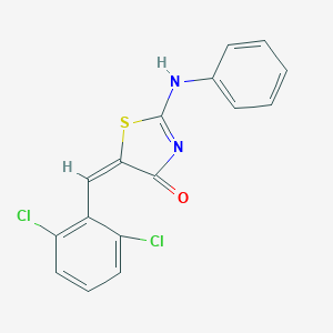 (5E)-2-anilino-5-[(2,6-dichlorophenyl)methylidene]-1,3-thiazol-4-one