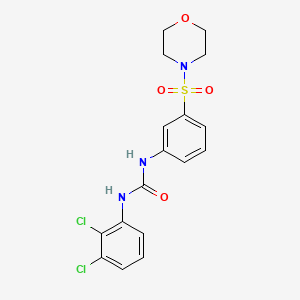 molecular formula C17H17Cl2N3O4S B4132443 N-(2,3-DICHLOROPHENYL)-N'-[3-(MORPHOLINOSULFONYL)PHENYL]UREA 