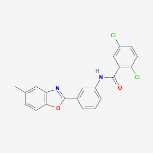 2,5-dichloro-N-[3-(5-methyl-1,3-benzoxazol-2-yl)phenyl]benzamide