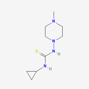 molecular formula C9H18N4S B4132489 1-Cyclopropyl-3-(4-methylpiperazin-1-yl)thiourea 