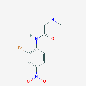 molecular formula C10H12BrN3O3 B4132778 N-(2-bromo-4-nitrophenyl)-N~2~,N~2~-dimethylglycinamide 