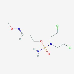 B041328 N-[Amino-[(3E)-3-methoxyiminopropoxy]phosphoryl]-2-chloro-N-(2-chloroethyl)ethanamine CAS No. 343967-21-5