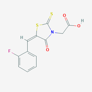 [5-(2-Fluoro-benzylidene)-4-oxo-2-thioxo-thiazolidin-3-yl]-acetic acid