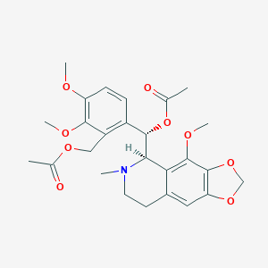 molecular formula C26H31NO9 B041331 (+)-Papaveroxinoline Acetate CAS No. 106982-95-0