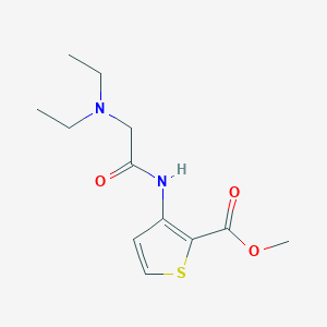 molecular formula C12H18N2O3S B4133270 methyl 3-[(N,N-diethylglycyl)amino]-2-thiophenecarboxylate 